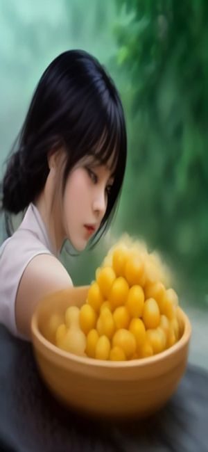 黄豆短剧 App 首页信息流截图，顶部是搜索栏和频道标签，下方是竖版剧集封面卡片瀑布流，背景暖橙色调